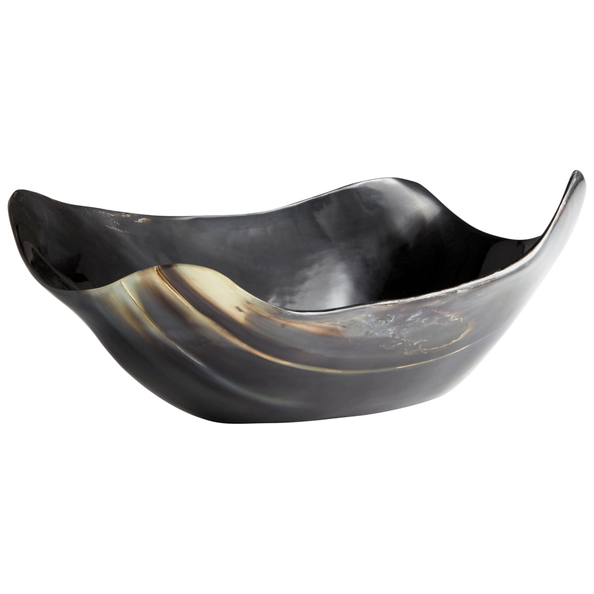 Cyan Design 10194 10 Inch Wide Horn Decorative Bowl