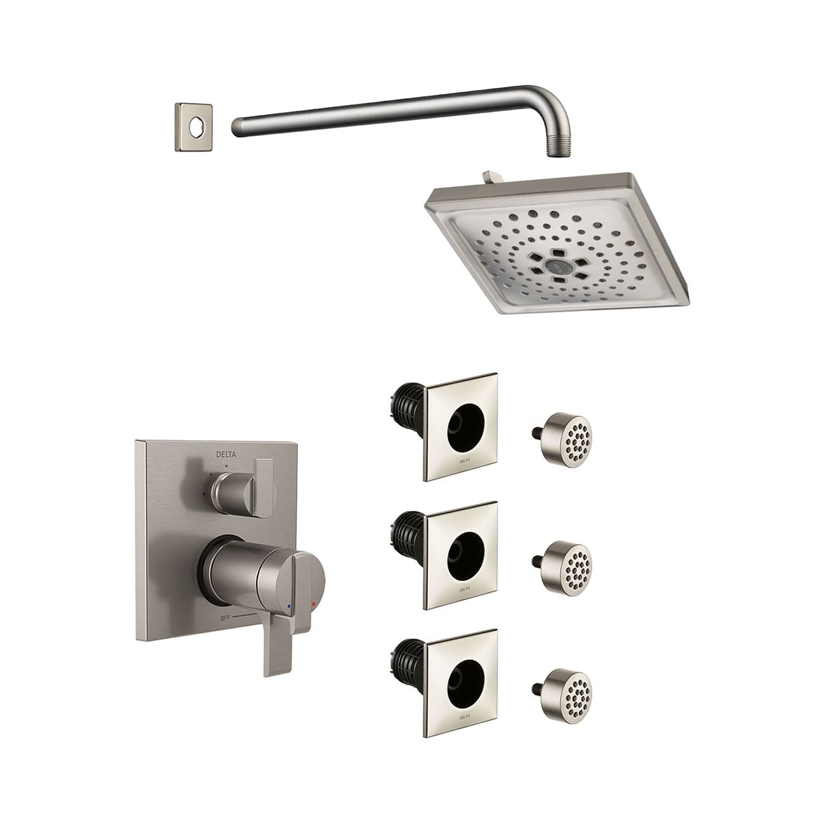 Delta DSSAra17T06SS Ara Thermostatic Shower System with