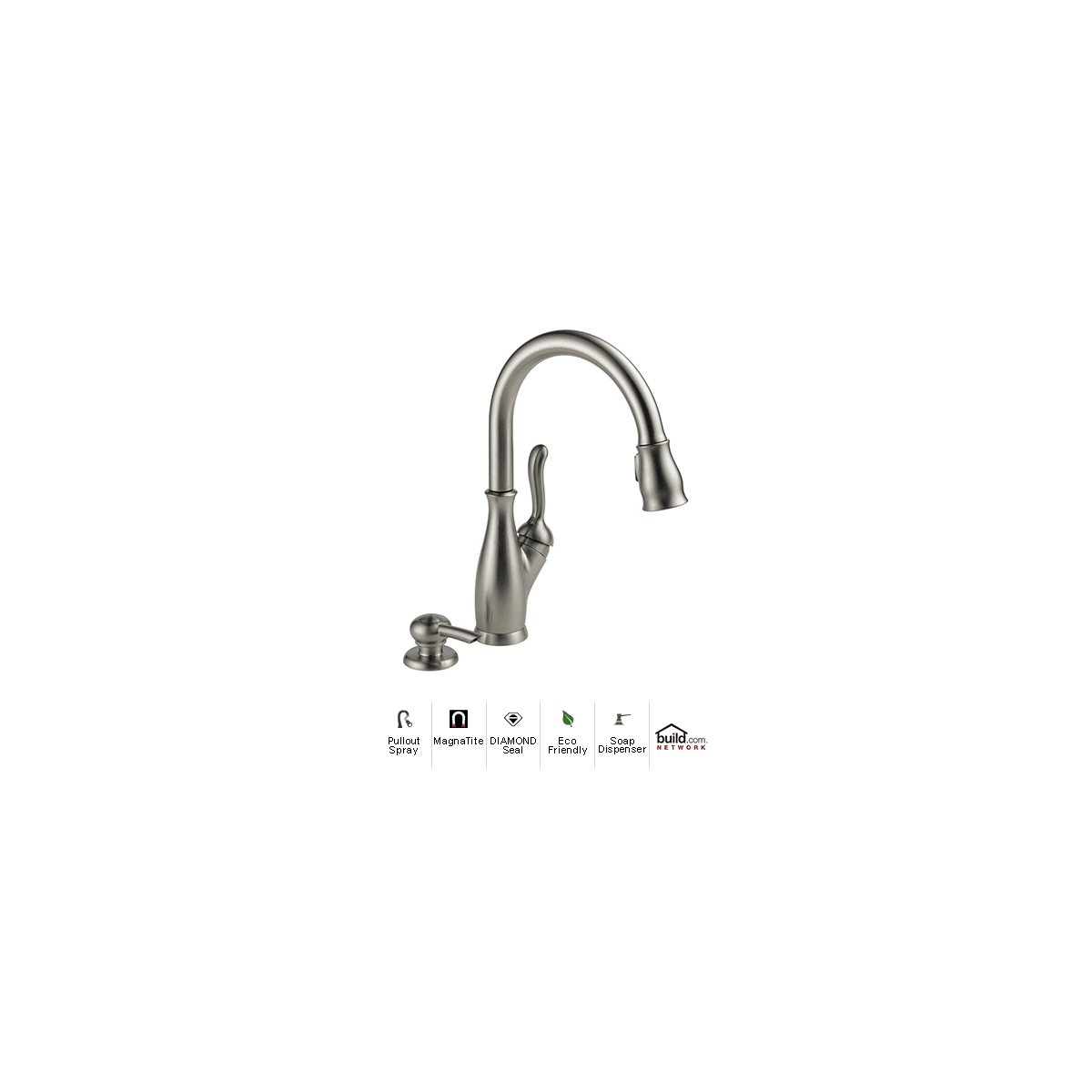 Delta 19978-SSSD-DST Leland Pullout Spray Kitchen Faucet with