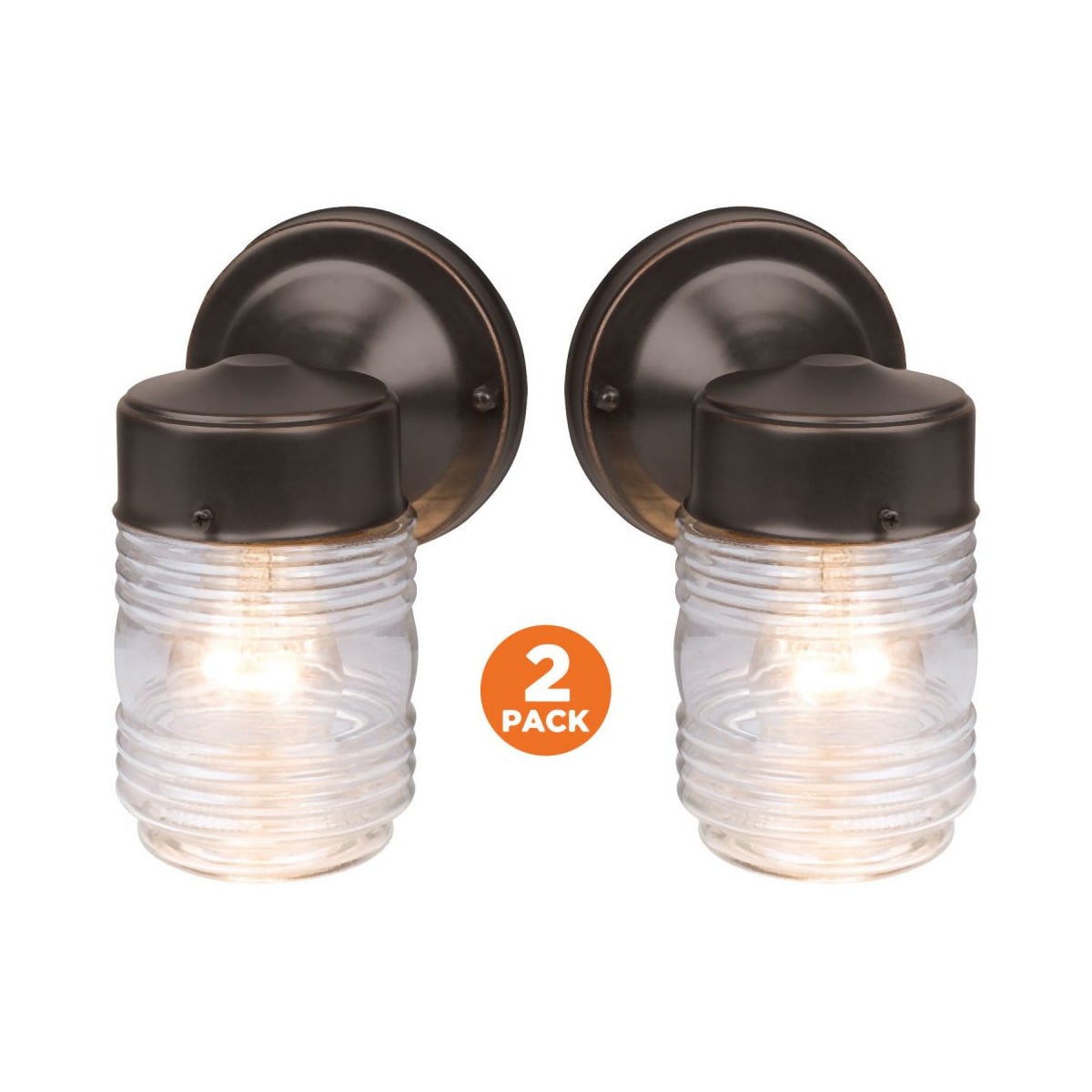 Design House 587311 Pack of 2 Jelly Jar 8 Tall Build