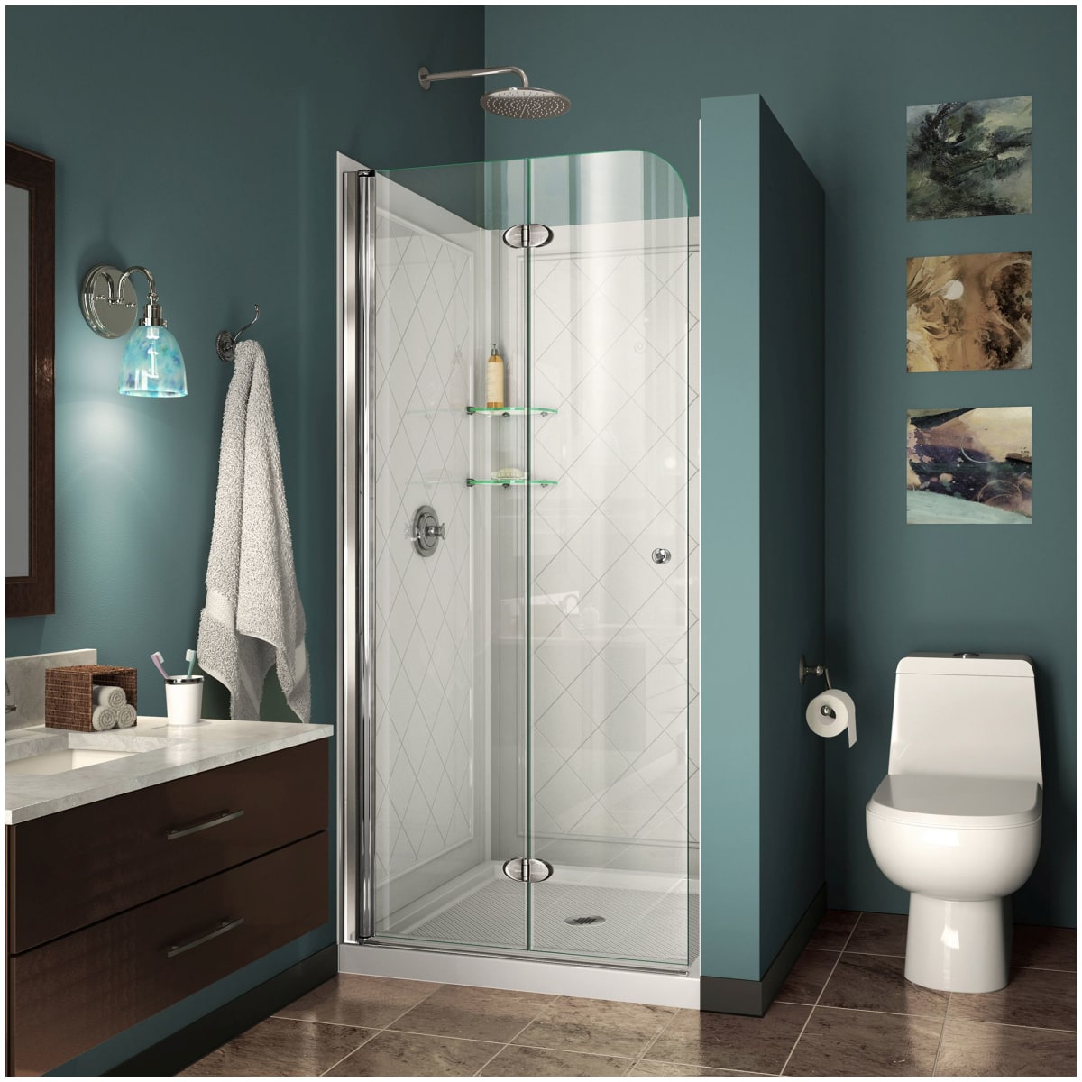 DreamLine DL-6526-01 Aqua Fold Bi-Fold Shower Enclosure | Build.com