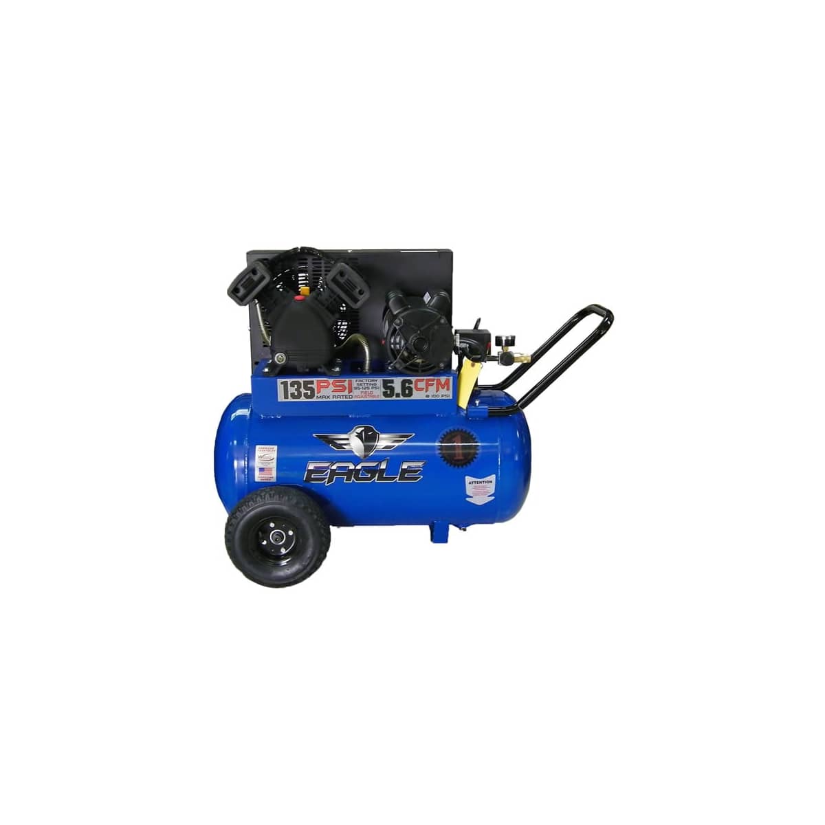 Eagle P3120H1-CC 3 HP 20 Gal 135 Max PSI Single-Stage Portable