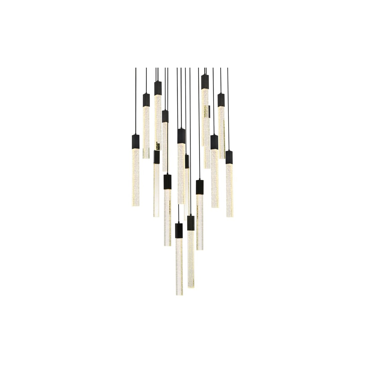 Elegant Lighting 2066G30BK Weston 16 Light 30" Wide LED