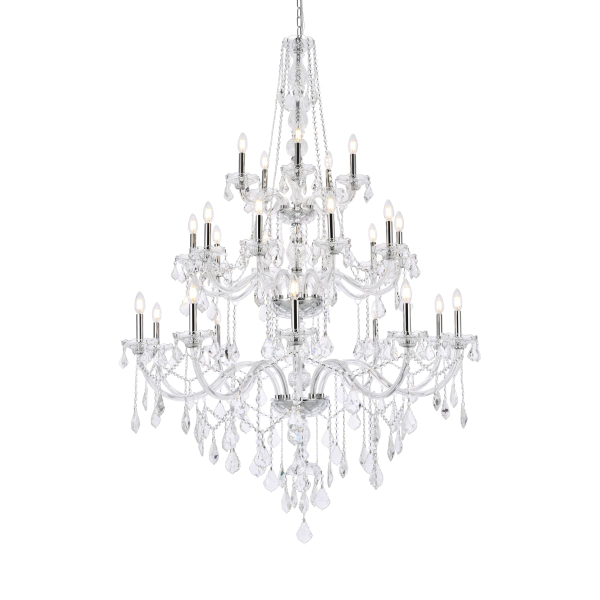 ◆RIETI◆ CANDELA IVORY RT 4035 C2 Elegant Lighting V7825G43C/RC Verona 25 Light 43