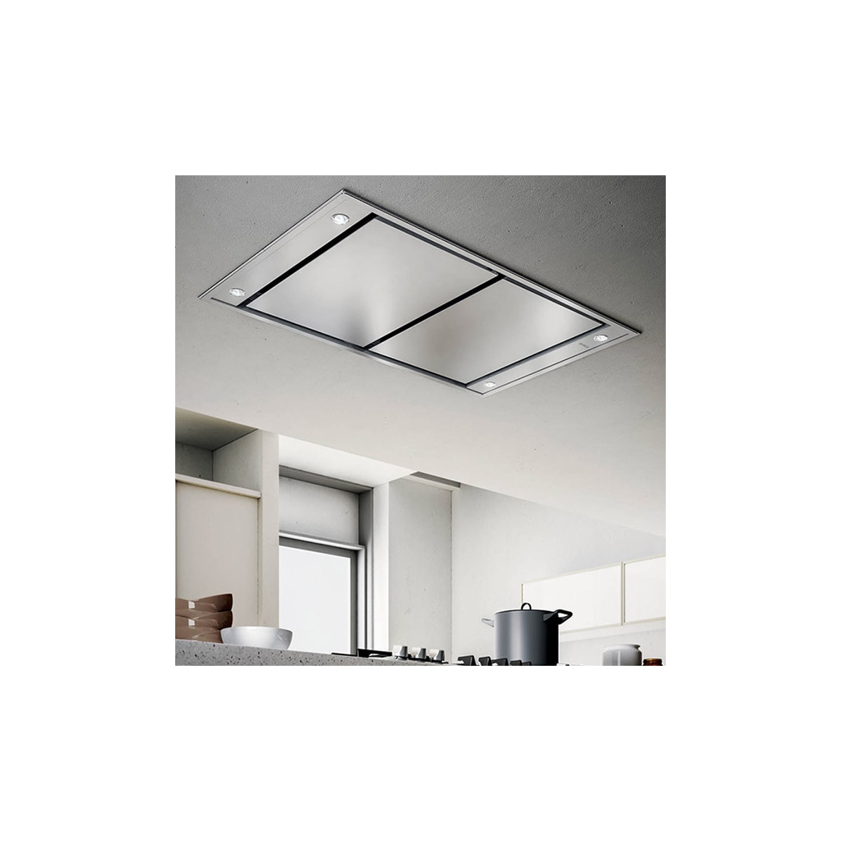 Elica ESNX43S2 600 CFM 43 Inch Wide Island Range Hood with