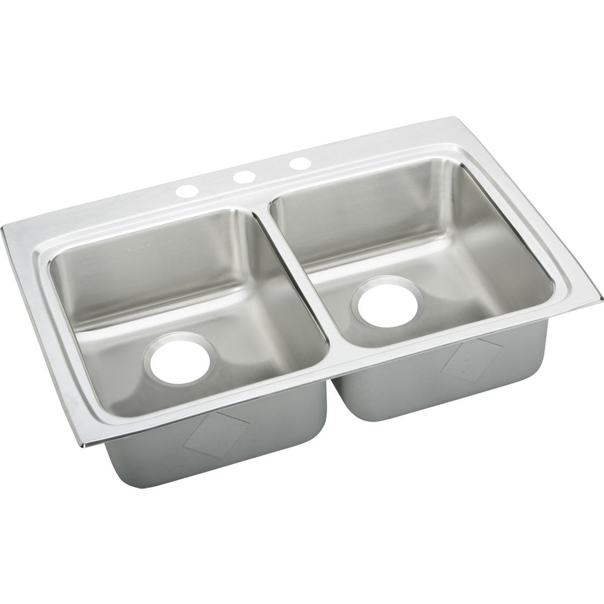 Elkay LRAD3322651 Lustertone 33" Drop In Double Basin