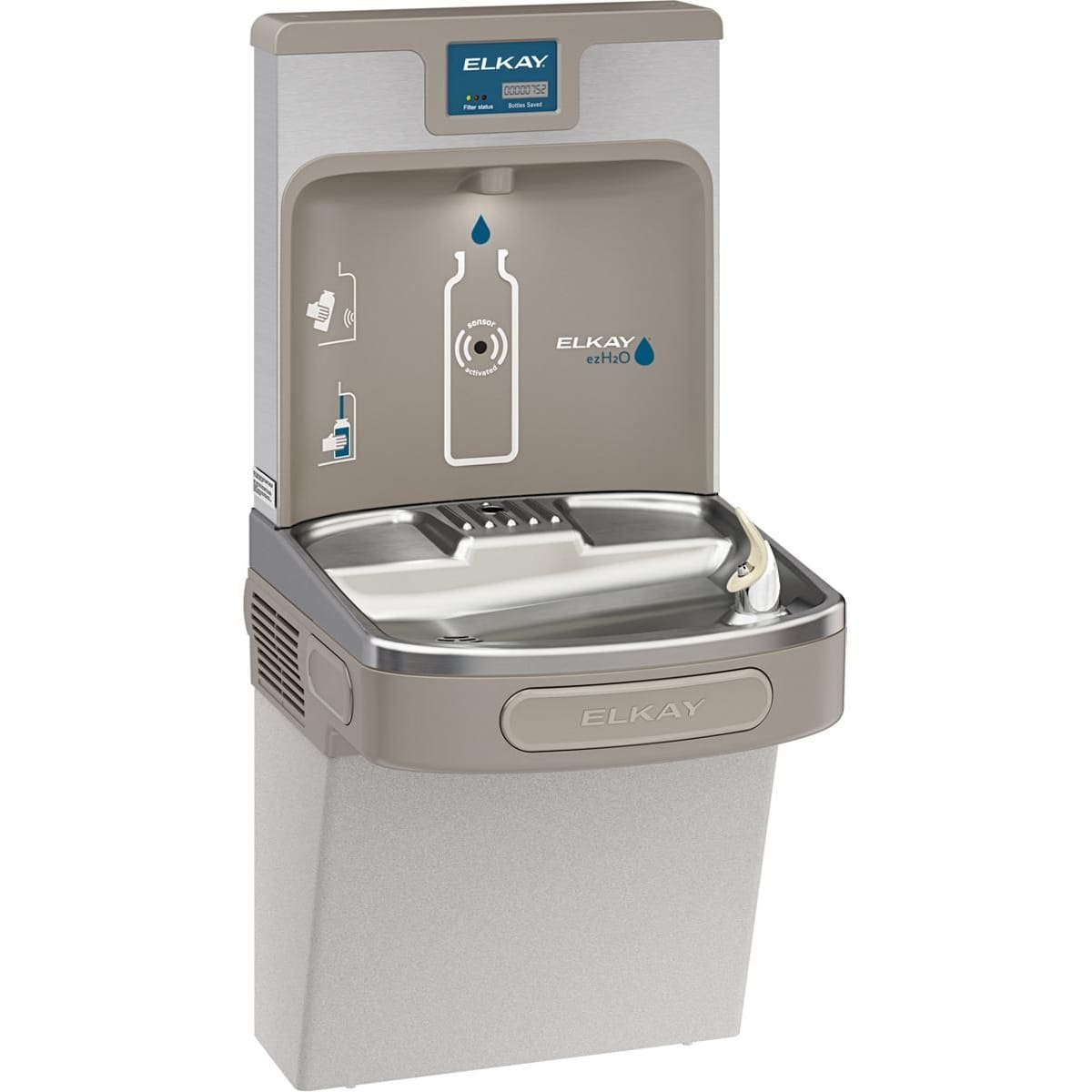 Elkay LZS8WSLP EZH2O Wall Mounted Drinking Fountain and
