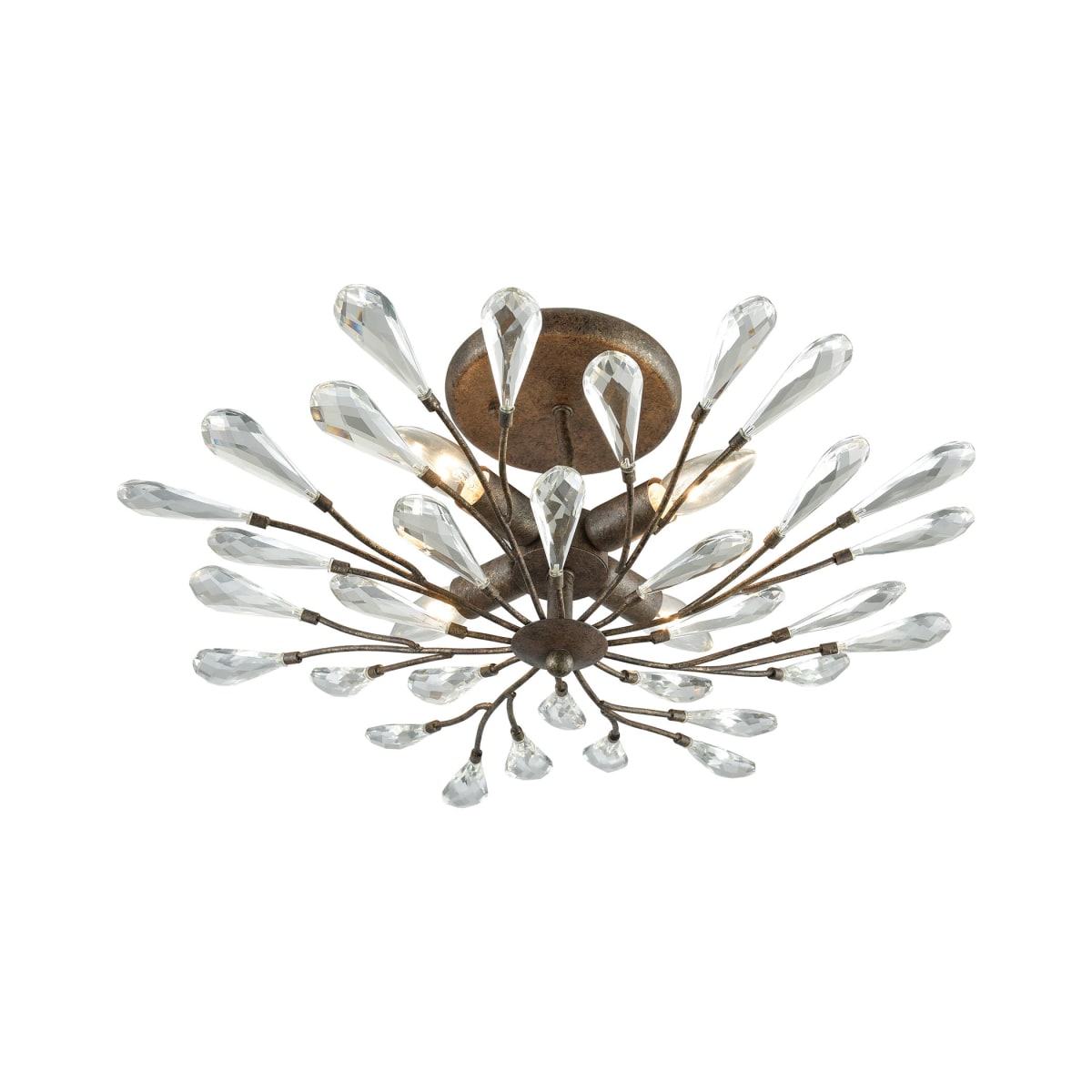 Elk Lighting 18241 4 Crislett 4 Light 22 Wide Semi Flush Build