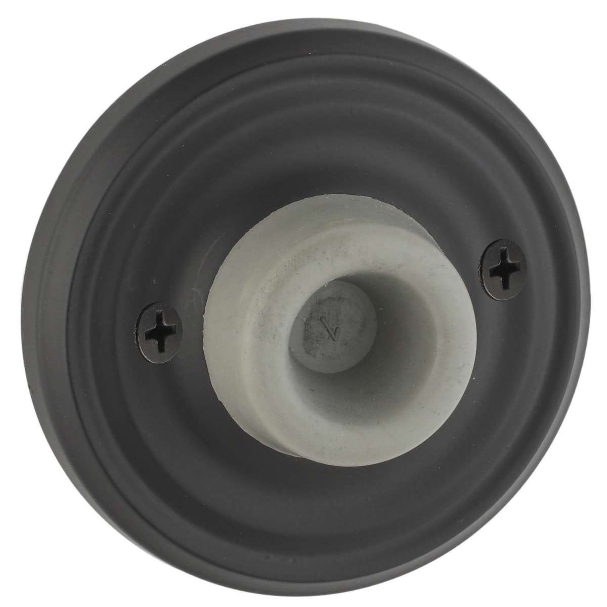 Emtek 2255US19 Rubber Tipped Brass Wall Mounted Door Stop