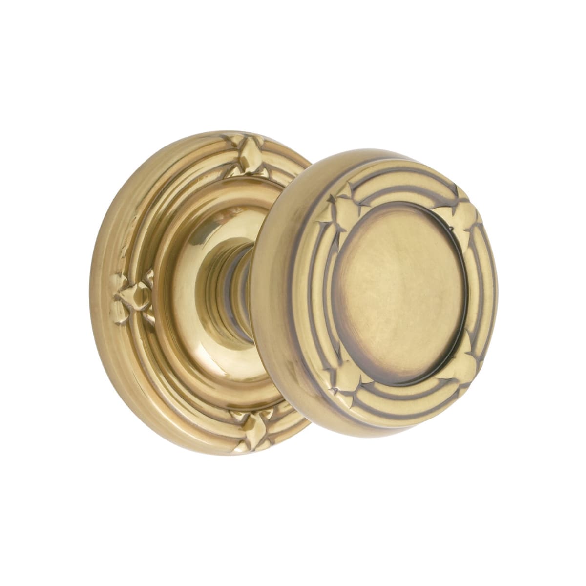 格安SALEスタート！ and Ribbon 810RBKUS7 Emtek Reed Passage Brass Designer Knob その他