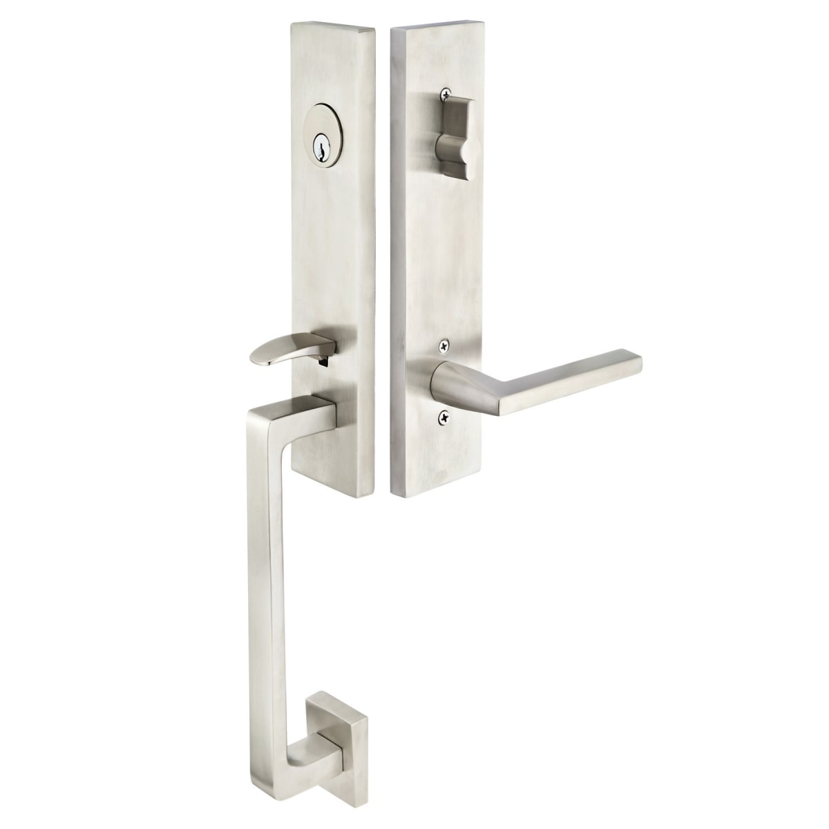 Emtek S40100SS Davos Style Stainless Steel Dummy Entry set