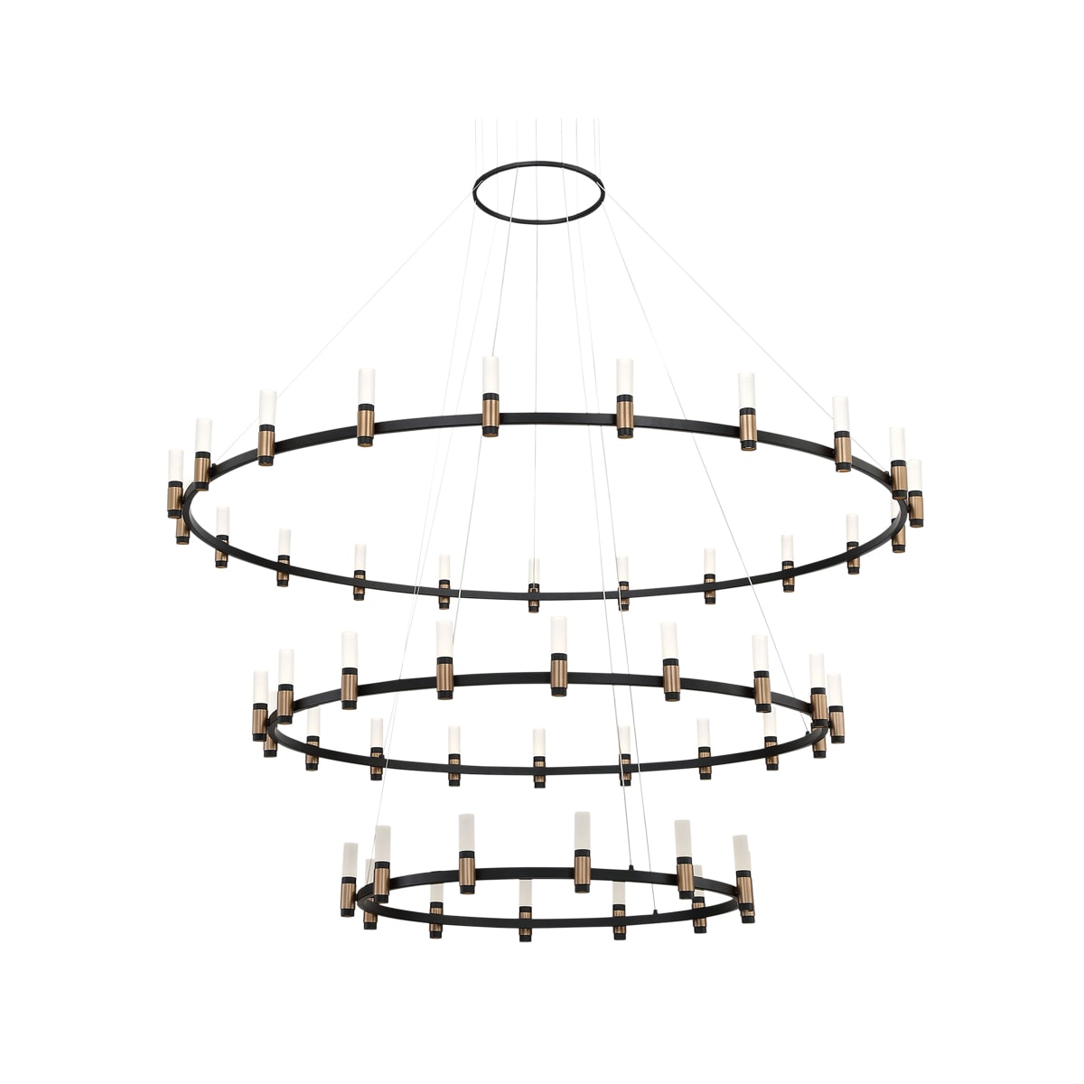 Eurofase Albany 51-Light LED Ring Chandelier 60" Wide