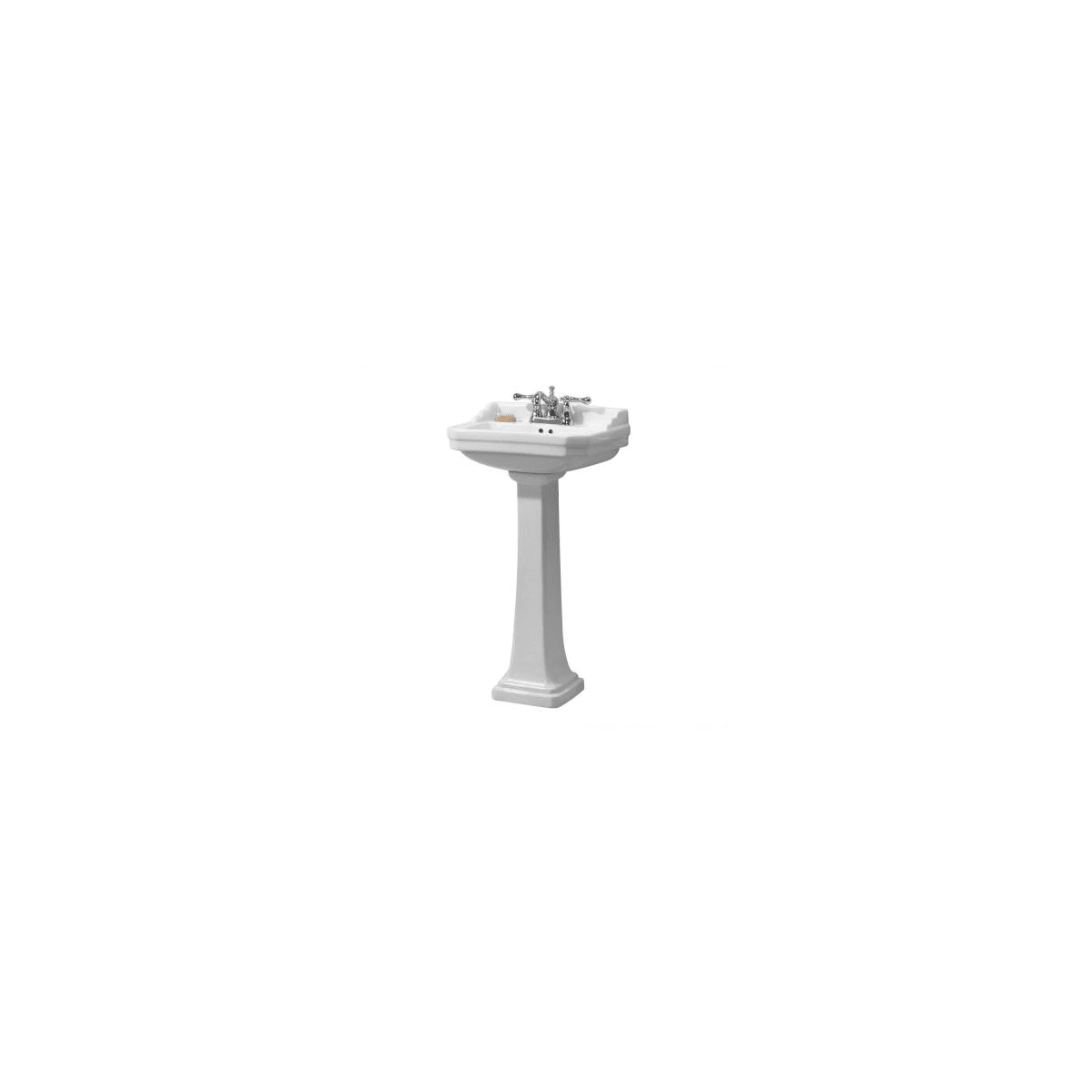 Foremost FL19204W 1920 15" Pedestal Bathroom Sink and