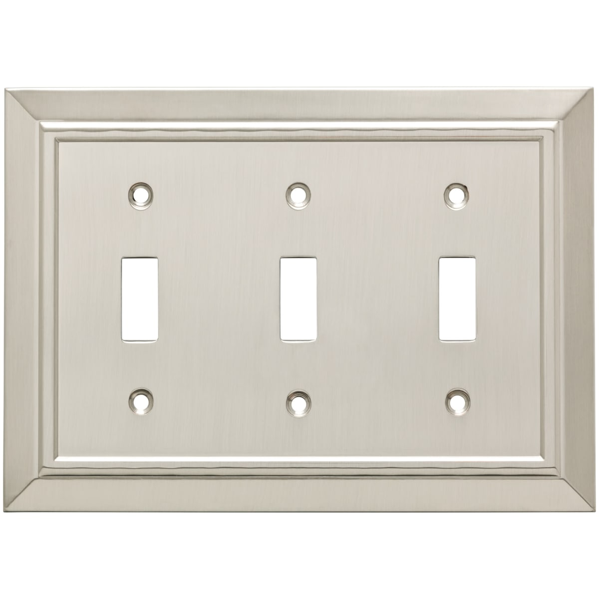 Franklin Brass W35226-SN-C Classic Architecture Triple Decorator Wall Plate/Switch Plate/Cover Satin Nickel 