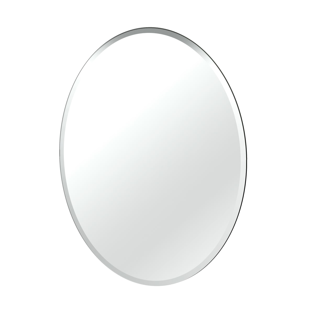 Gatco 1801 32" x 24" Frameless, Flush Mount Oval Mirror