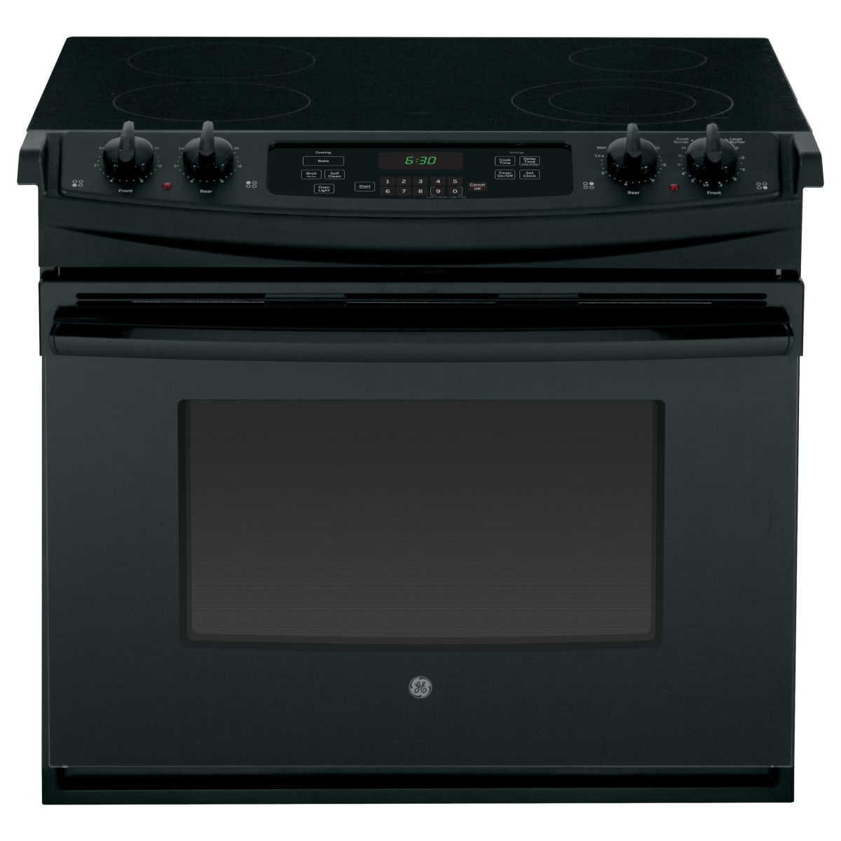 GE JD630DFBB 30" DropIn Electric Range with
