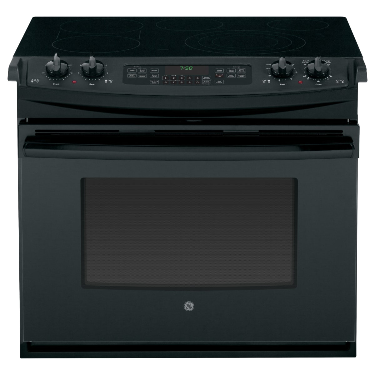 GE JD750DFBB 30" DropIn Electric Convection Range with