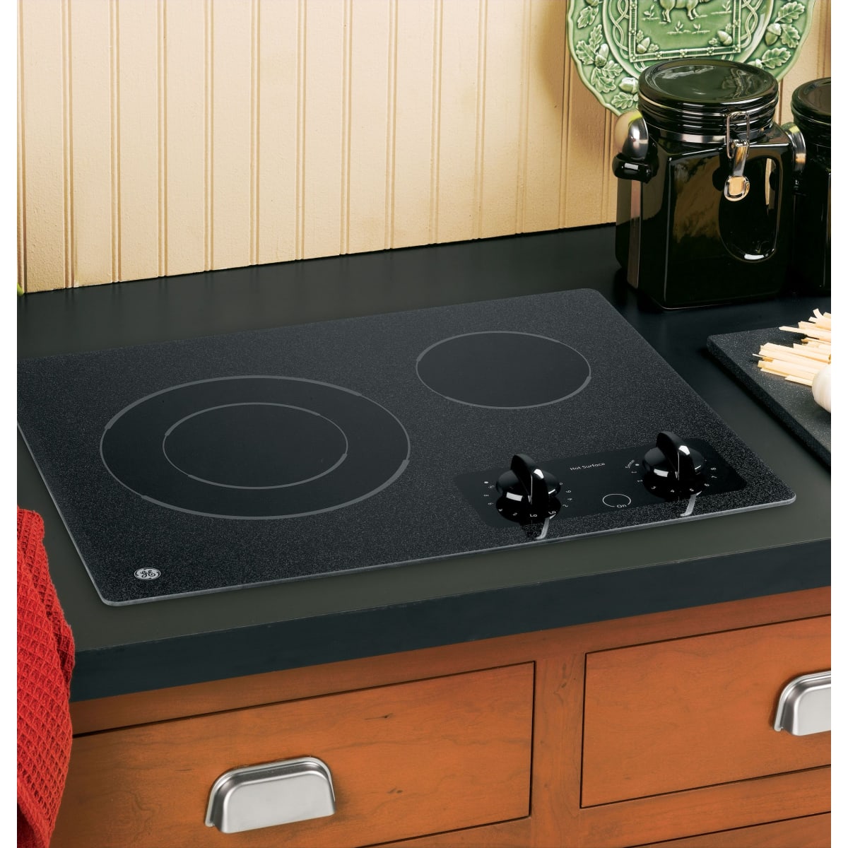 GE JP256BMBB 21" Electric Radiant Cooktop with Ceramic