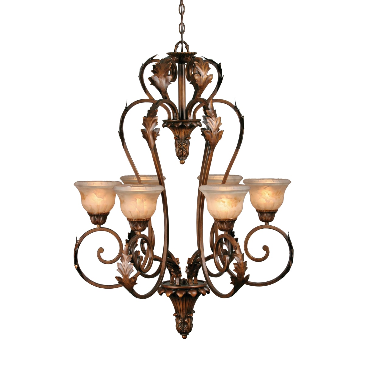 新作からSALEアイテム等お得な商品満載 9072-6 Lighting Golden RB the from Chandelier Light Six 下着・アンダーウェア
