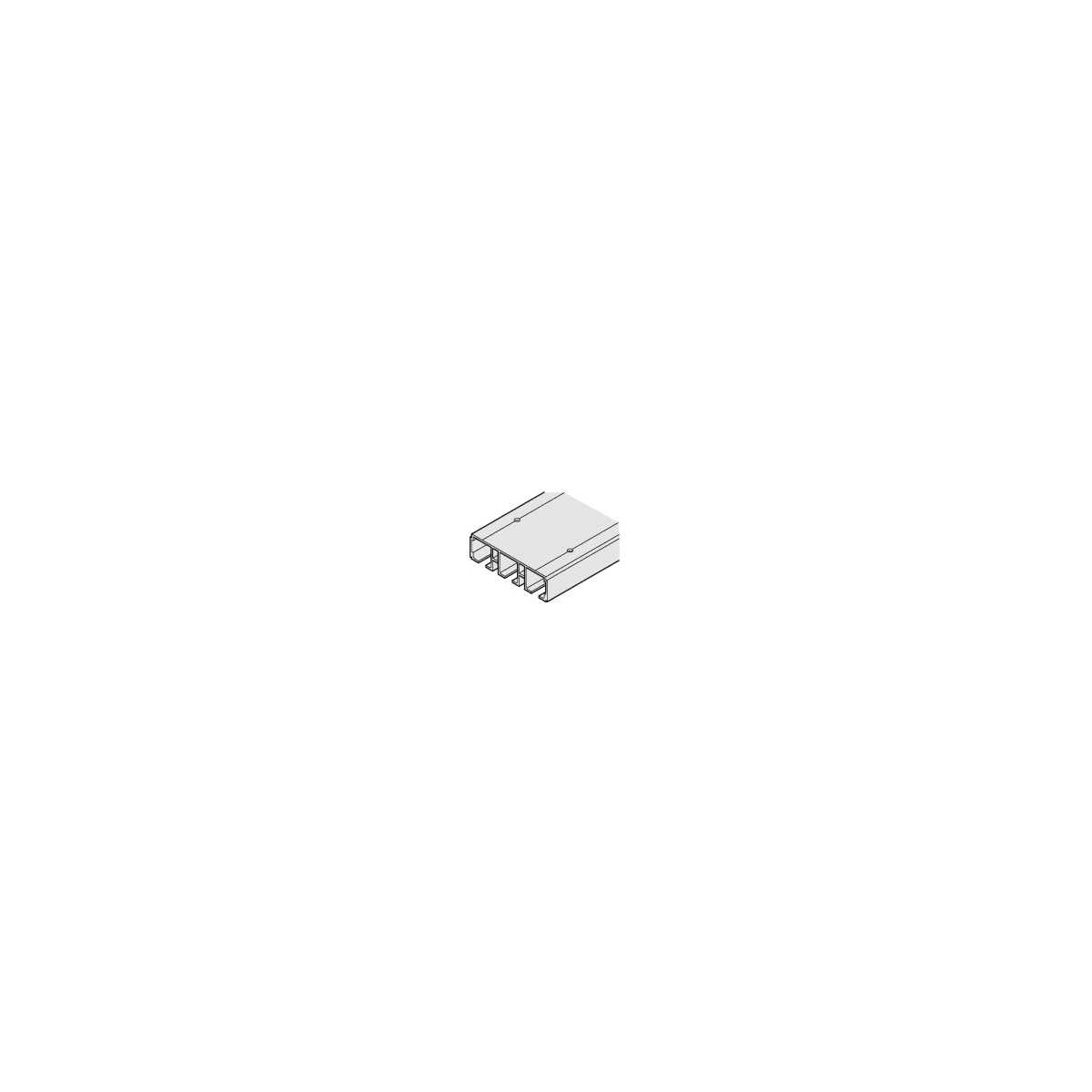 Hafele 941 13 435 EKU 11 Foot 6 Inch Long Aluminum Triple Build hafele-941-13-435-eku-11-foot-6-inch-long-aluminum-triple-build