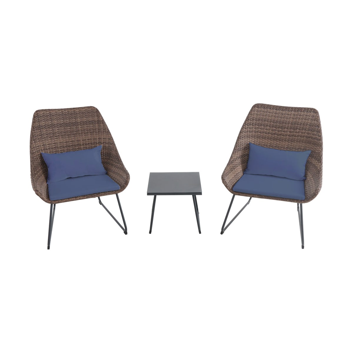 Hanover ACCENT3PC NVY Adirondack Three Piece Steel Framed
