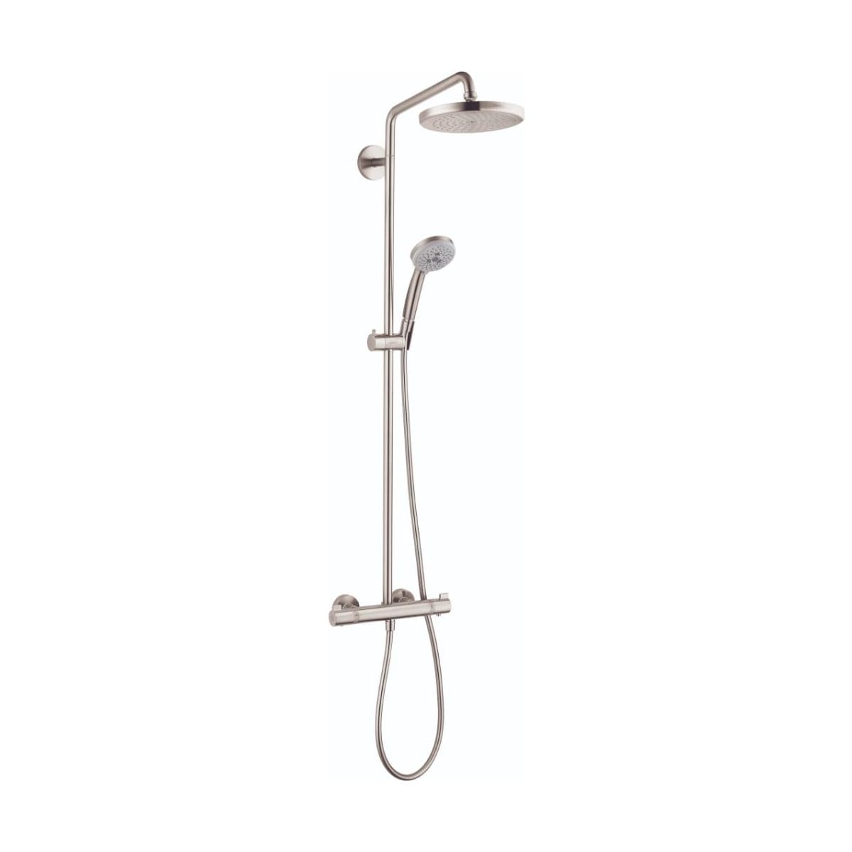 Hansgrohe 27185821 Croma Thermostatic Showerpipe 220 1-Jet, 2.5