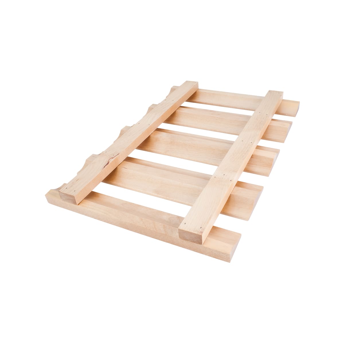Wooden stemware top rack under cabinet