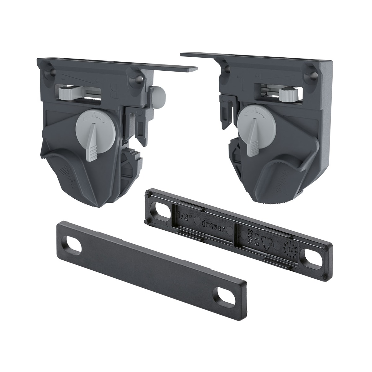 Hettich 9 218 980 Quadro 4D Front Locking Device Set and