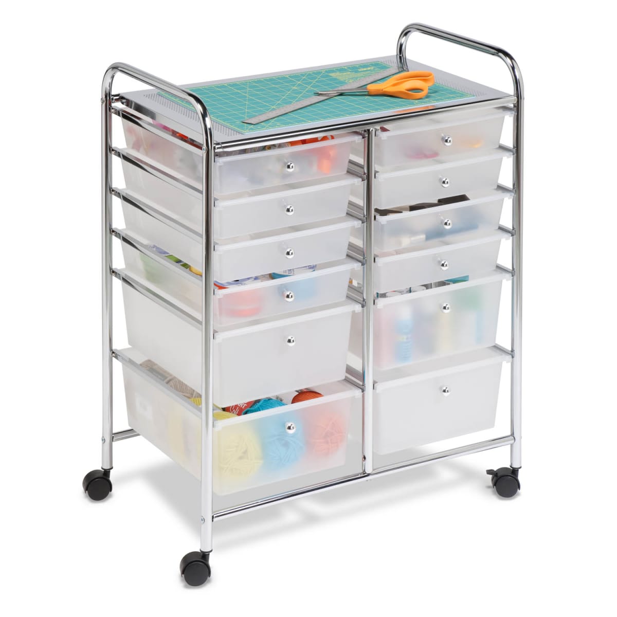 HoneyCanDo CRT01683 12Drawer Studio Organizer Cart
