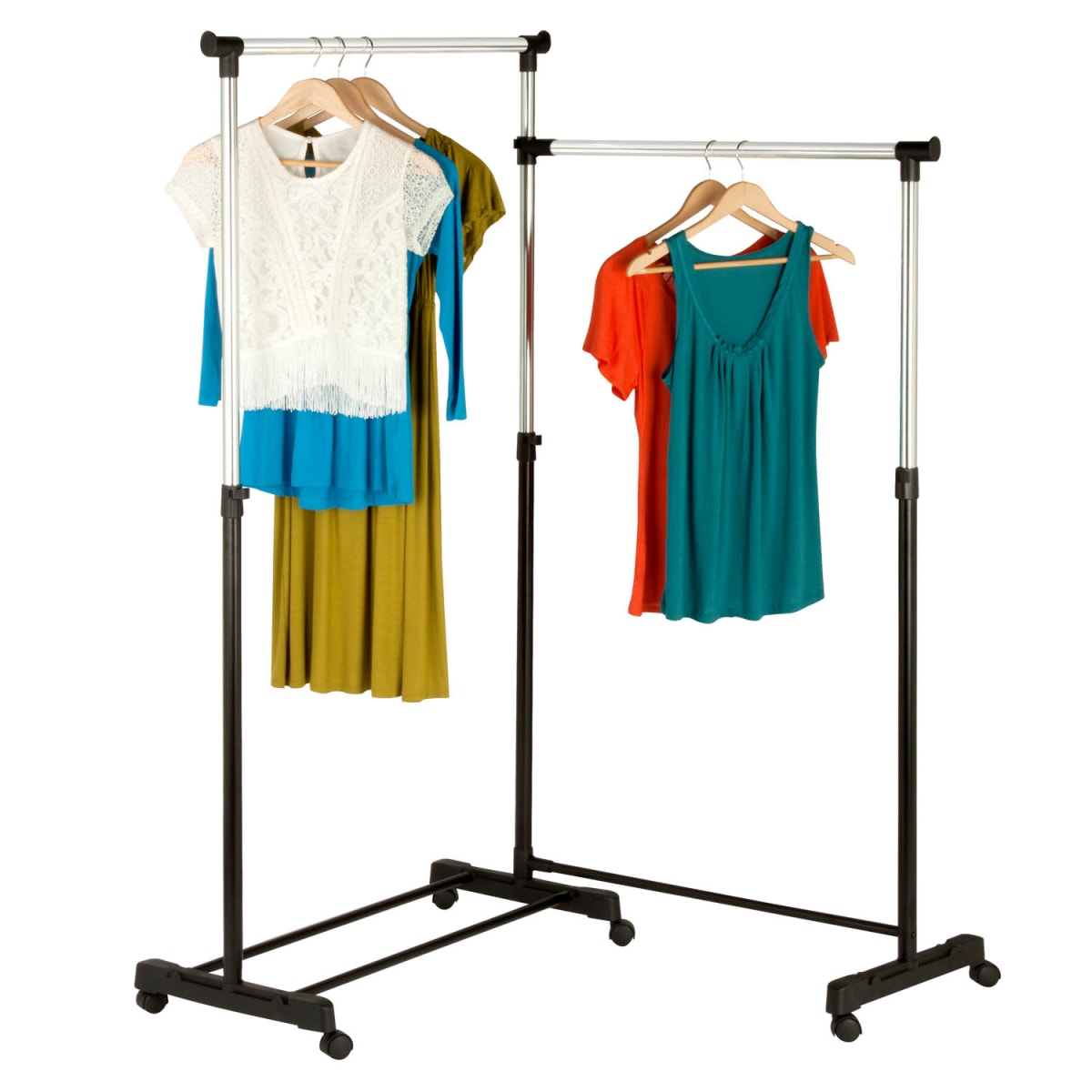 HoneyCanDo GAR03752 Adjustable Dual Garment Rack