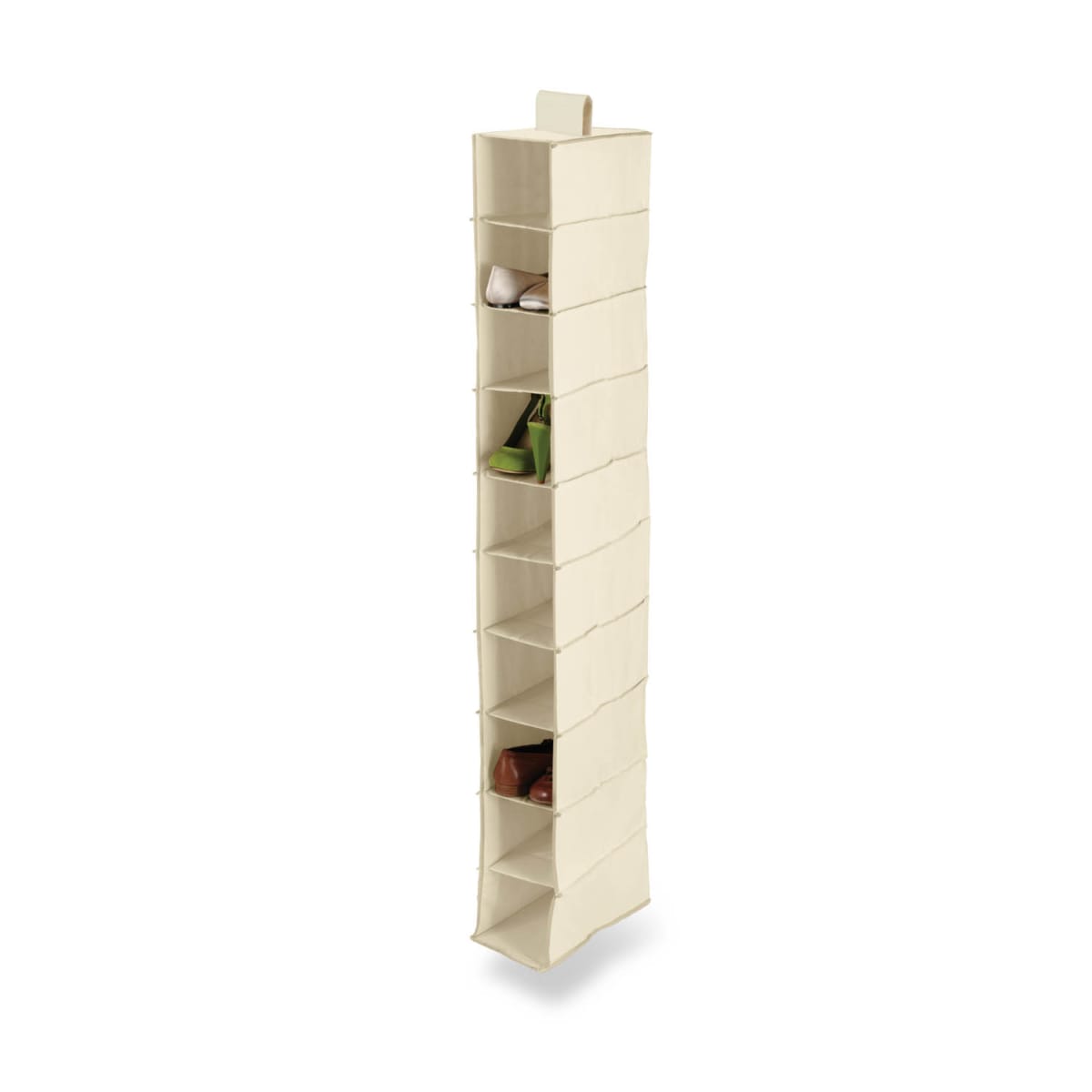 HoneyCanDo SFT01254 Ten Shelf Hanging Vertical Closet