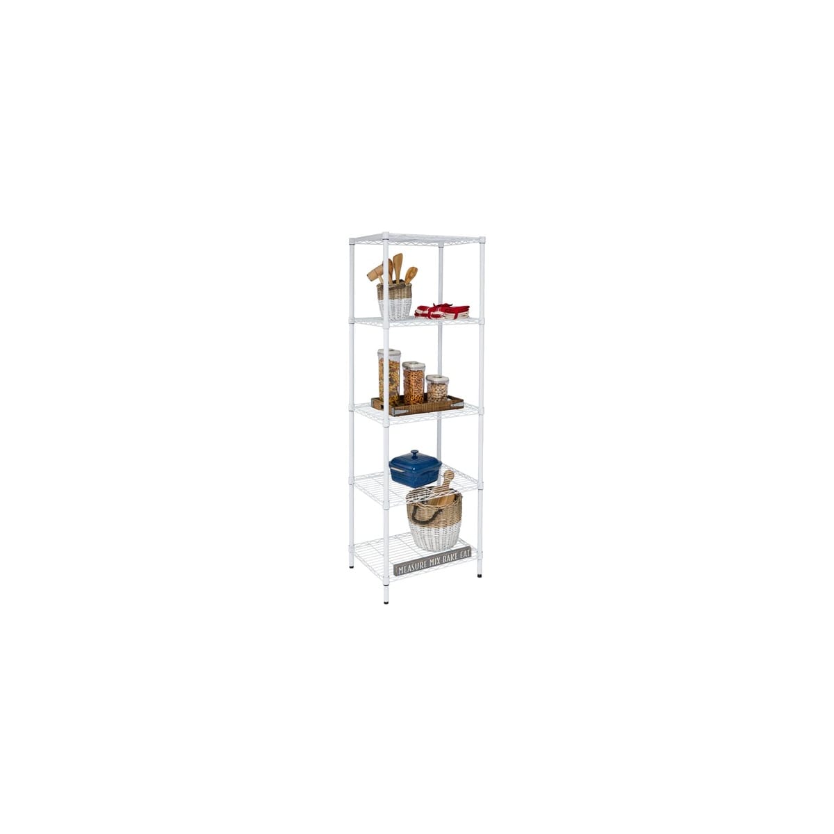 HoneyCanDo SHF01055 5Tier Adjustable Shelving Unit