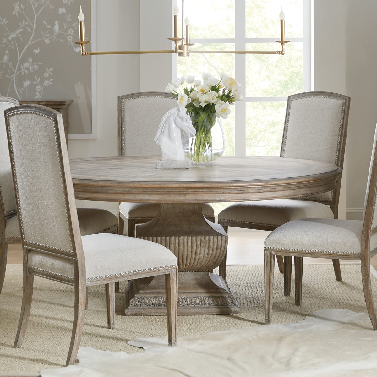 Hooker furniture rhapsody sales round dining table
