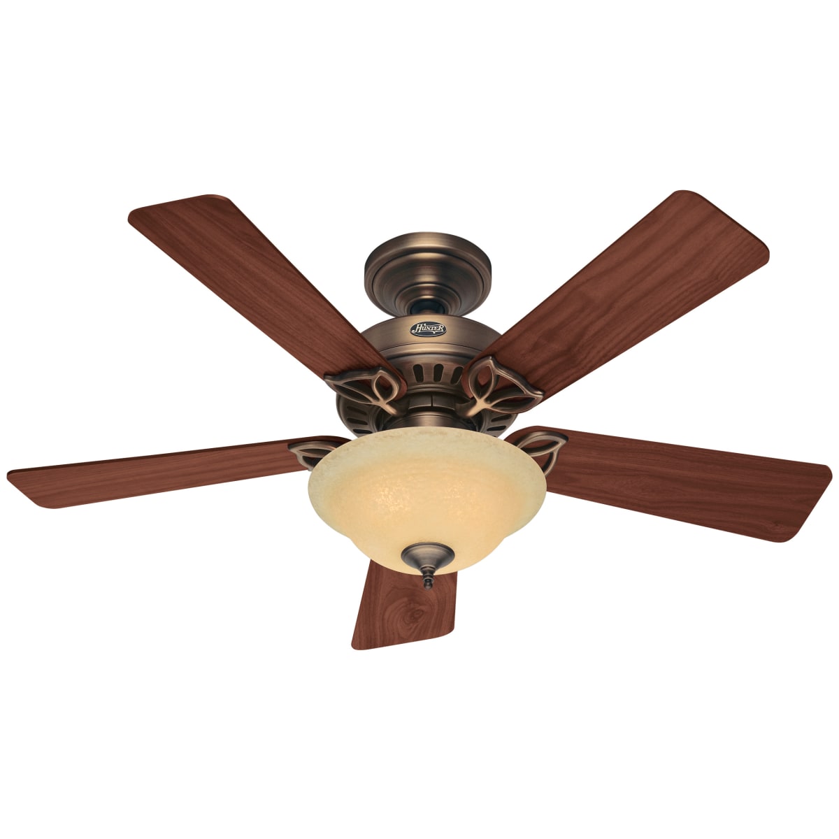 Hunter 28038 44" Auberville Ceiling Fan, Blades and Light
