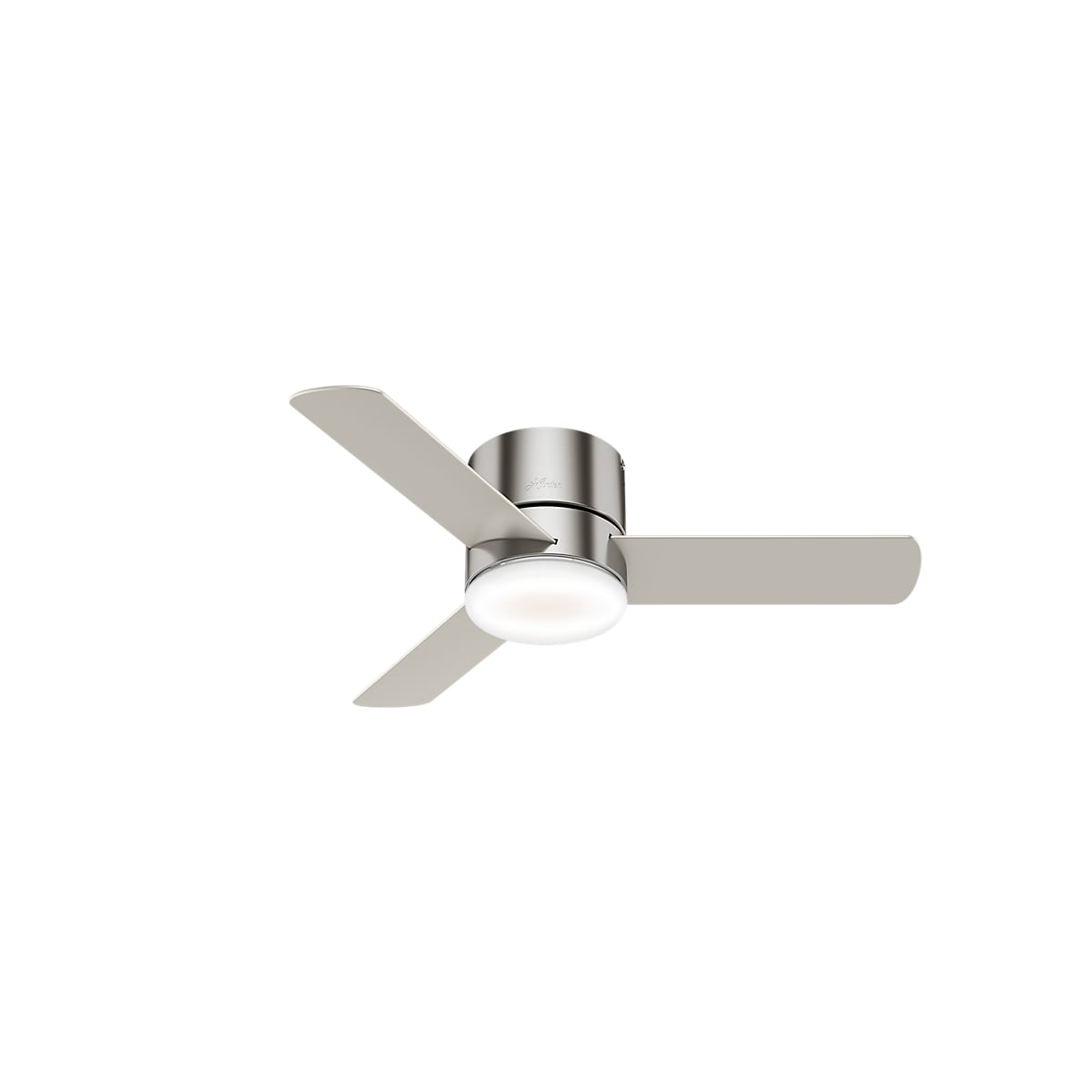 Minimus 44 Hugger Ceiling Fan, Hunter White Ceiling Fan With Light And Remote Control