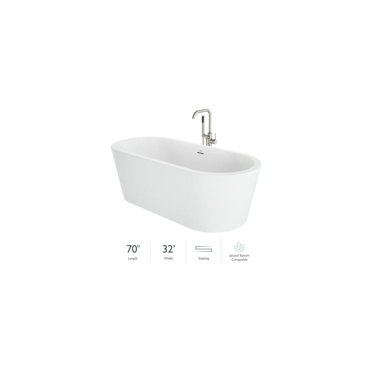 Jacuzzi CEN BCXXXXG Celeste Free Standing Acrylic Build Com