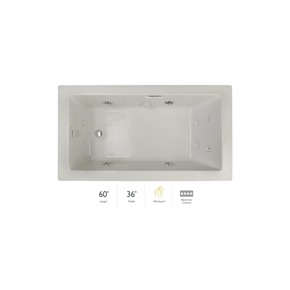 Jacuzzi ELL6036WLR2HXYC Elara Low Profile 60 x 36 | Build.com