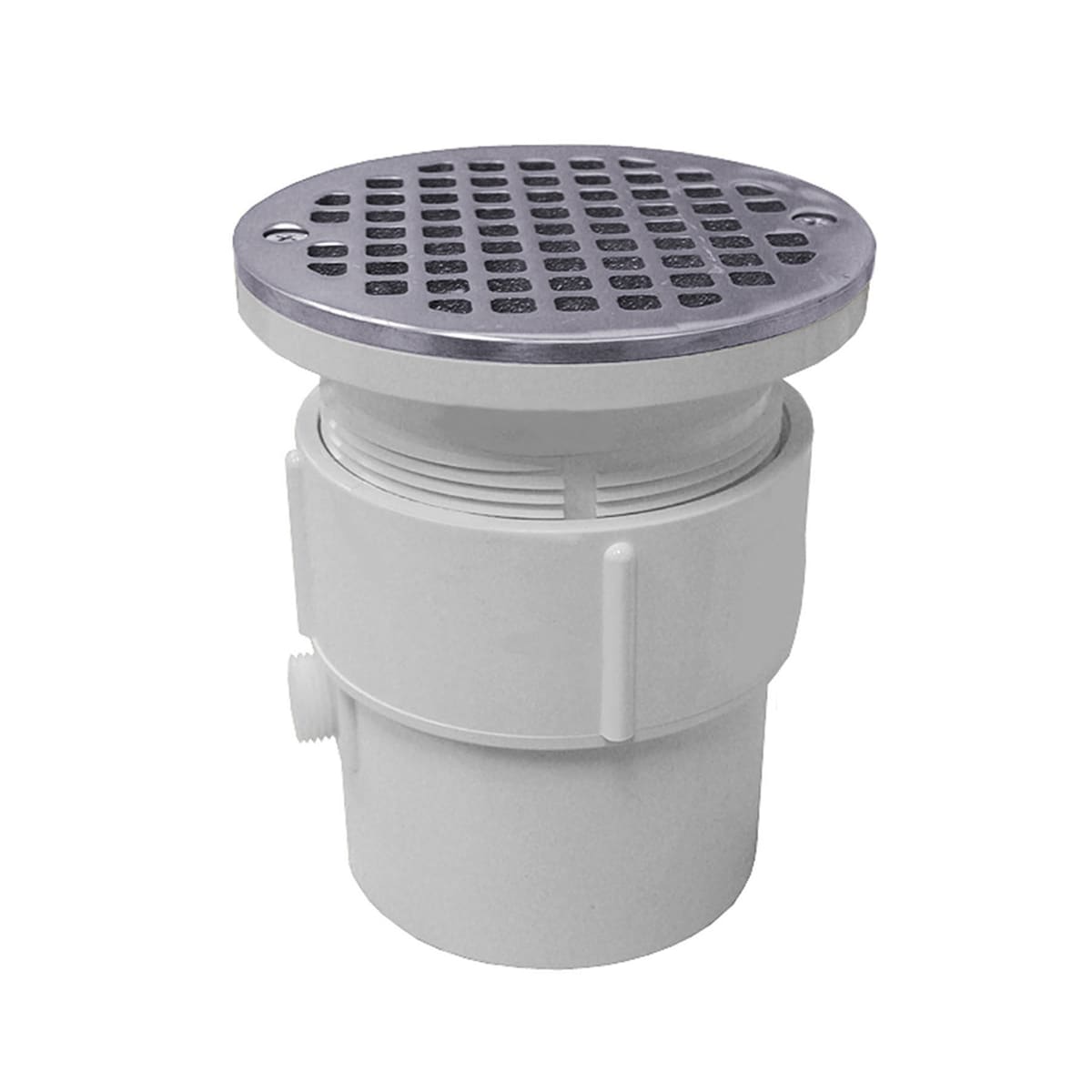 3-1/2 Round PVC Shower Drain with Stainless Steel Grid - 2 Drain | Signature Hardware 418113