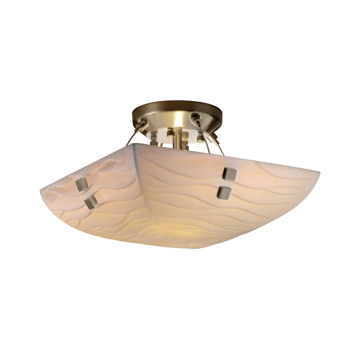Justice Design Group PNA-9650-25-WAVE-NCKL-F2 Porcelina 14