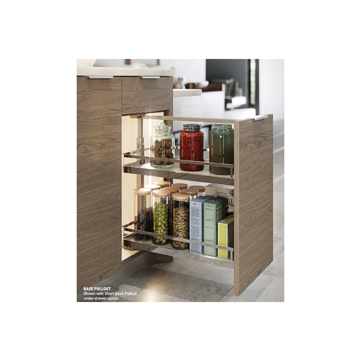 Rev-A-Shelf 5330-33BCSC 5330 Series Pull Out Base Organizer with One Shelf, Maple