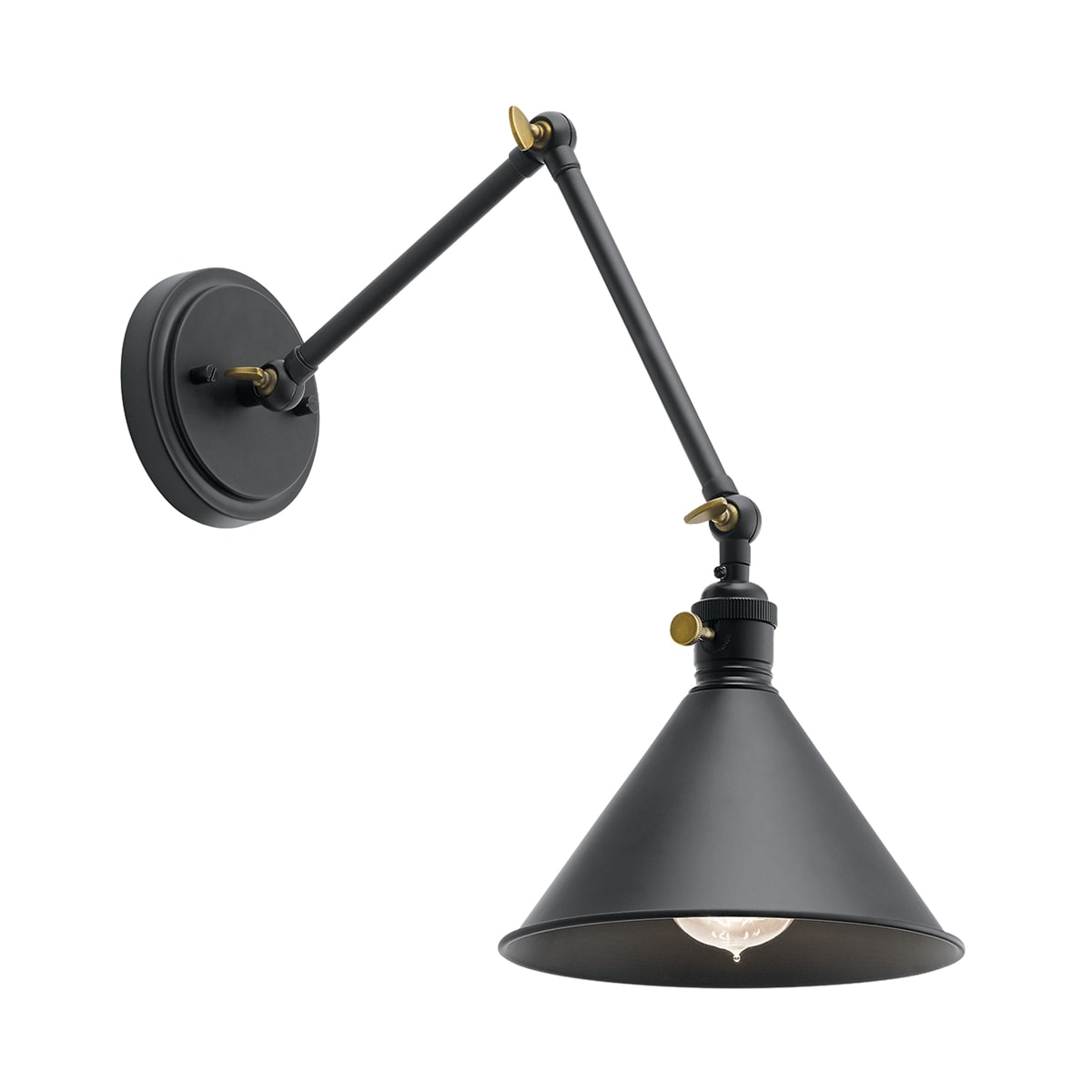 Kichler 43115BK Ellerbeck 10" Tall Wall Sconce