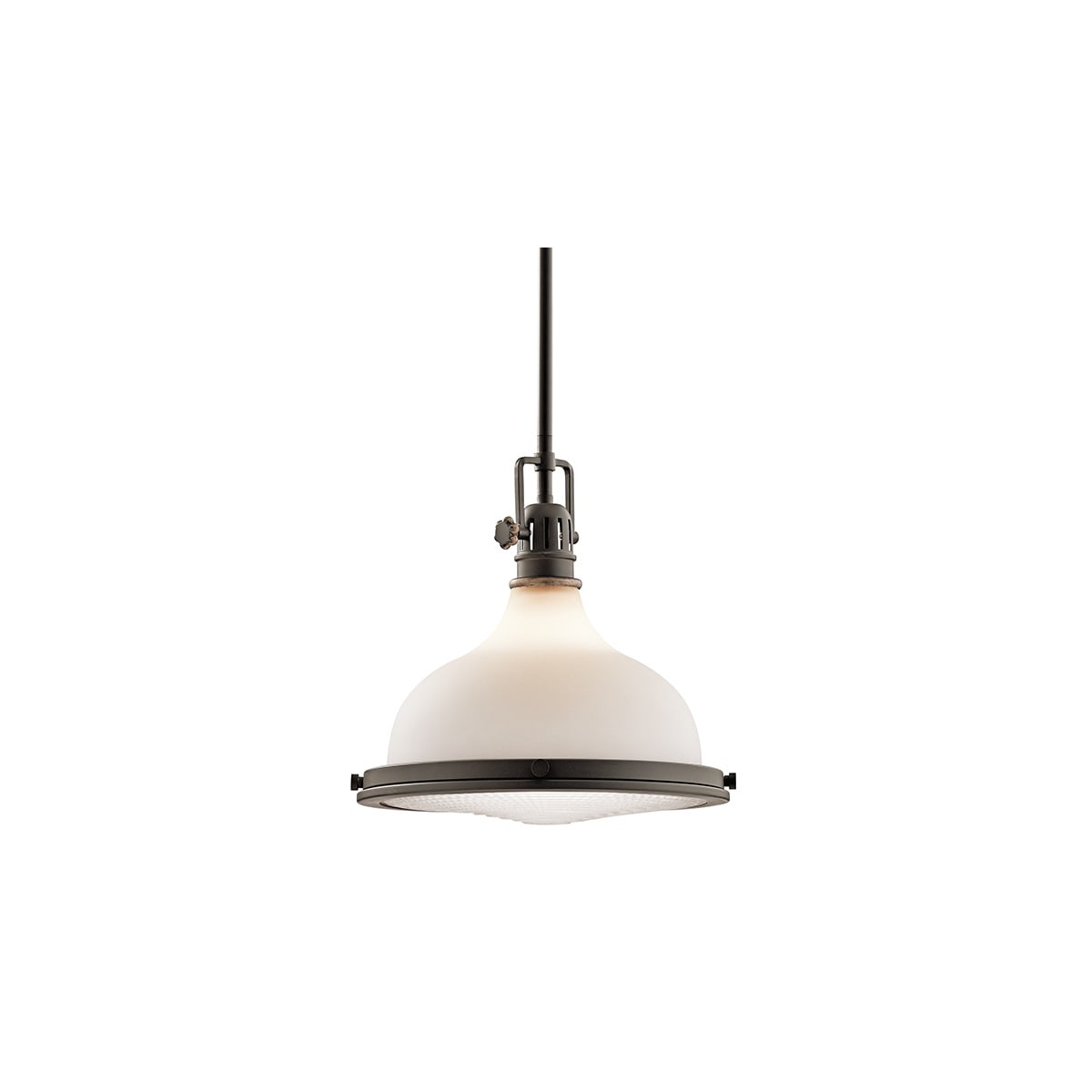 Kichler 43766OZ Hatteras Bay Pendant Light with Etched Glass