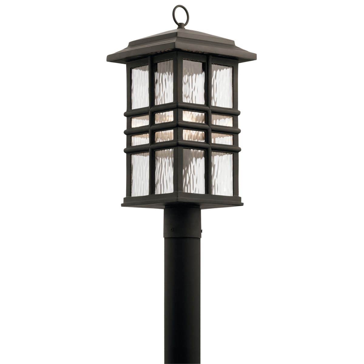 Square lamp post light top