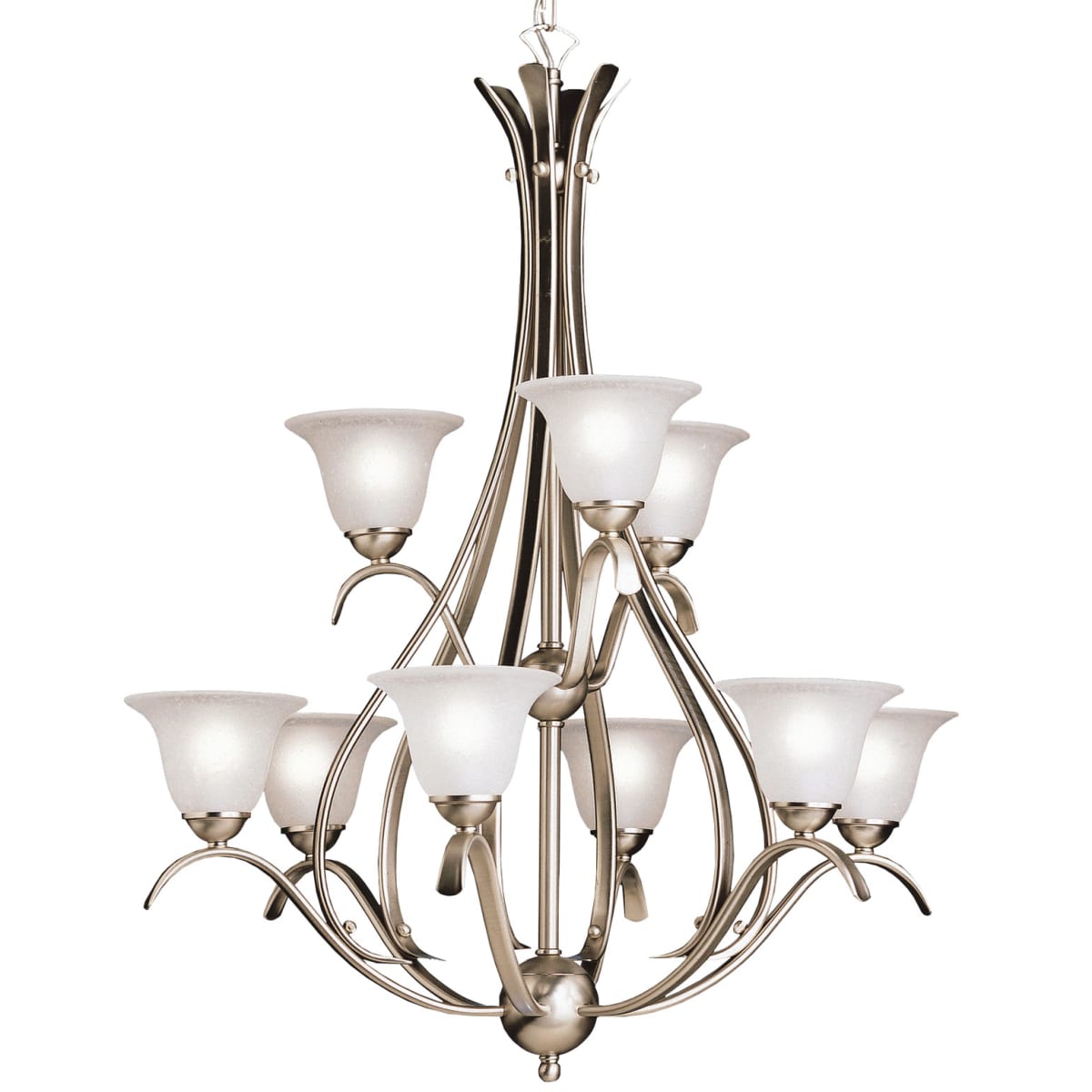 Kichler 2520NI Dover 9 Light 28" Wide 2Tier Chandelier