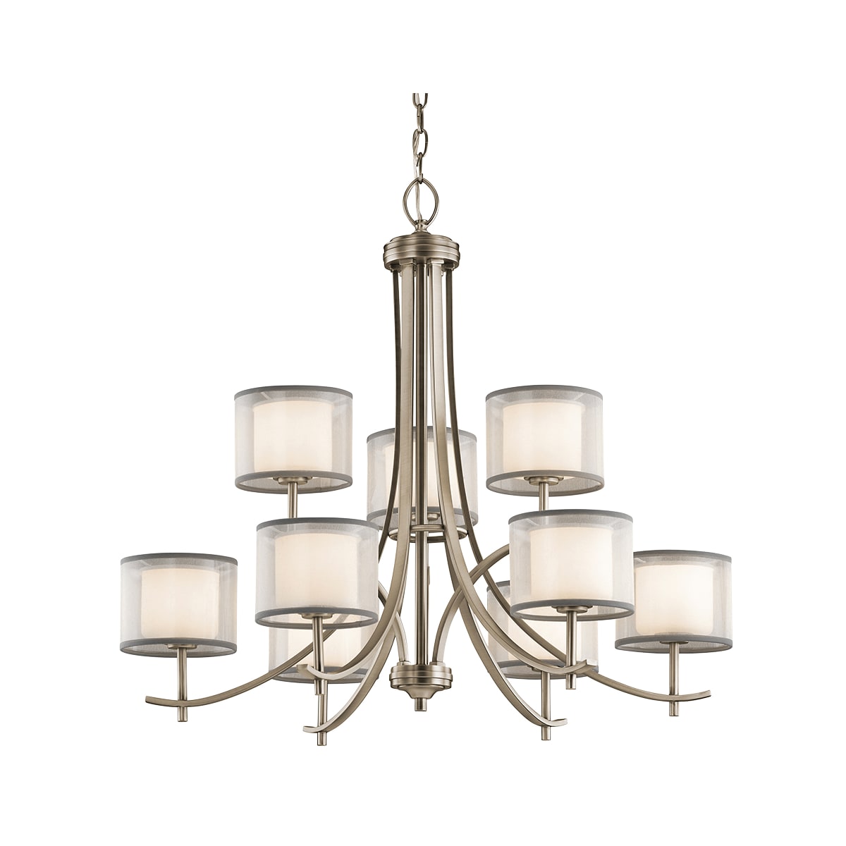 Kichler 43150AP Tallie Bronze 9 Light 32" Wide Chandelier