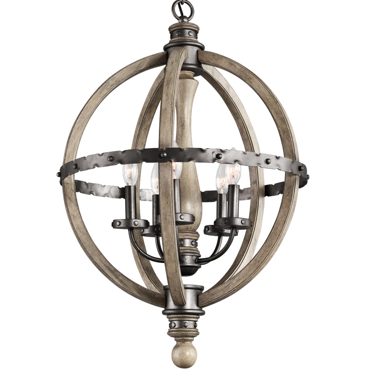 Kichler globe chandelier outlet