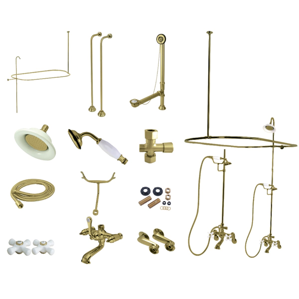 Kingston Brass CCK1147PX Vintage Shower System with Shower | Build.com