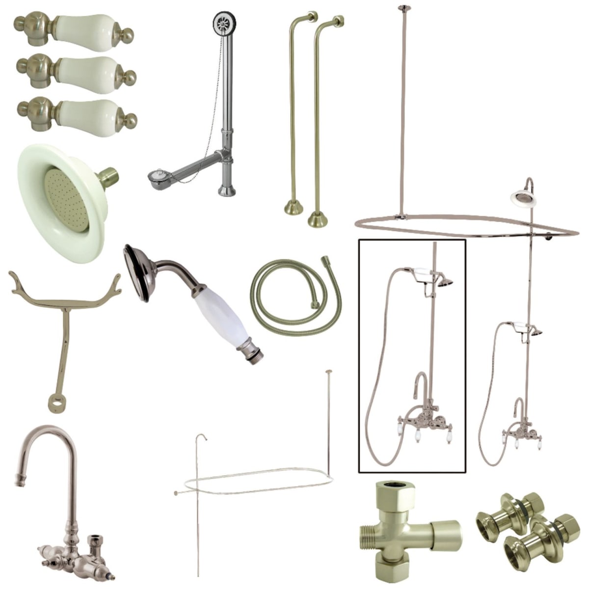Kingston Brass Cck2148pl Vintage Shower System Build Com