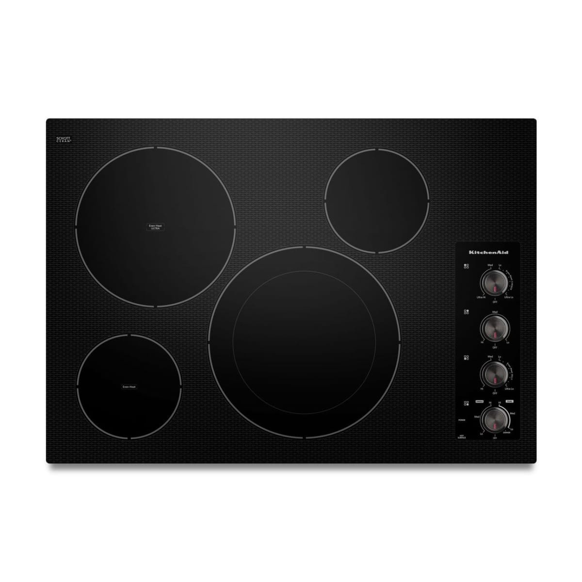 KitchenAid KECC604BBL 30 Inch Wide Electric Cooktop with