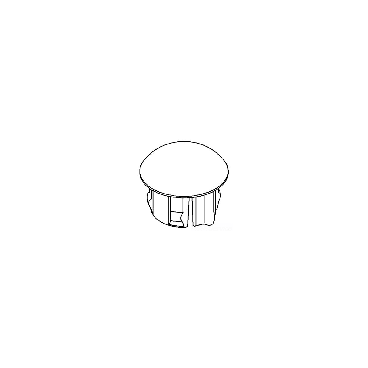 Kohler 1060628CP PLUG BUTTON